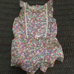 Floral romper shorts